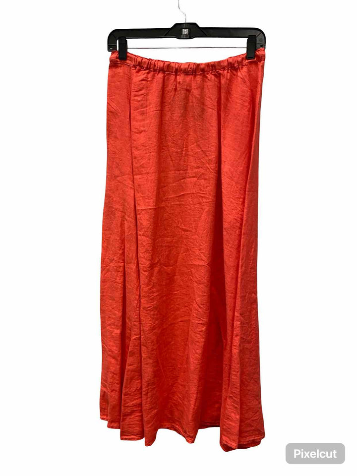 Velvet Size XS Peach 100% Linen Skirt
