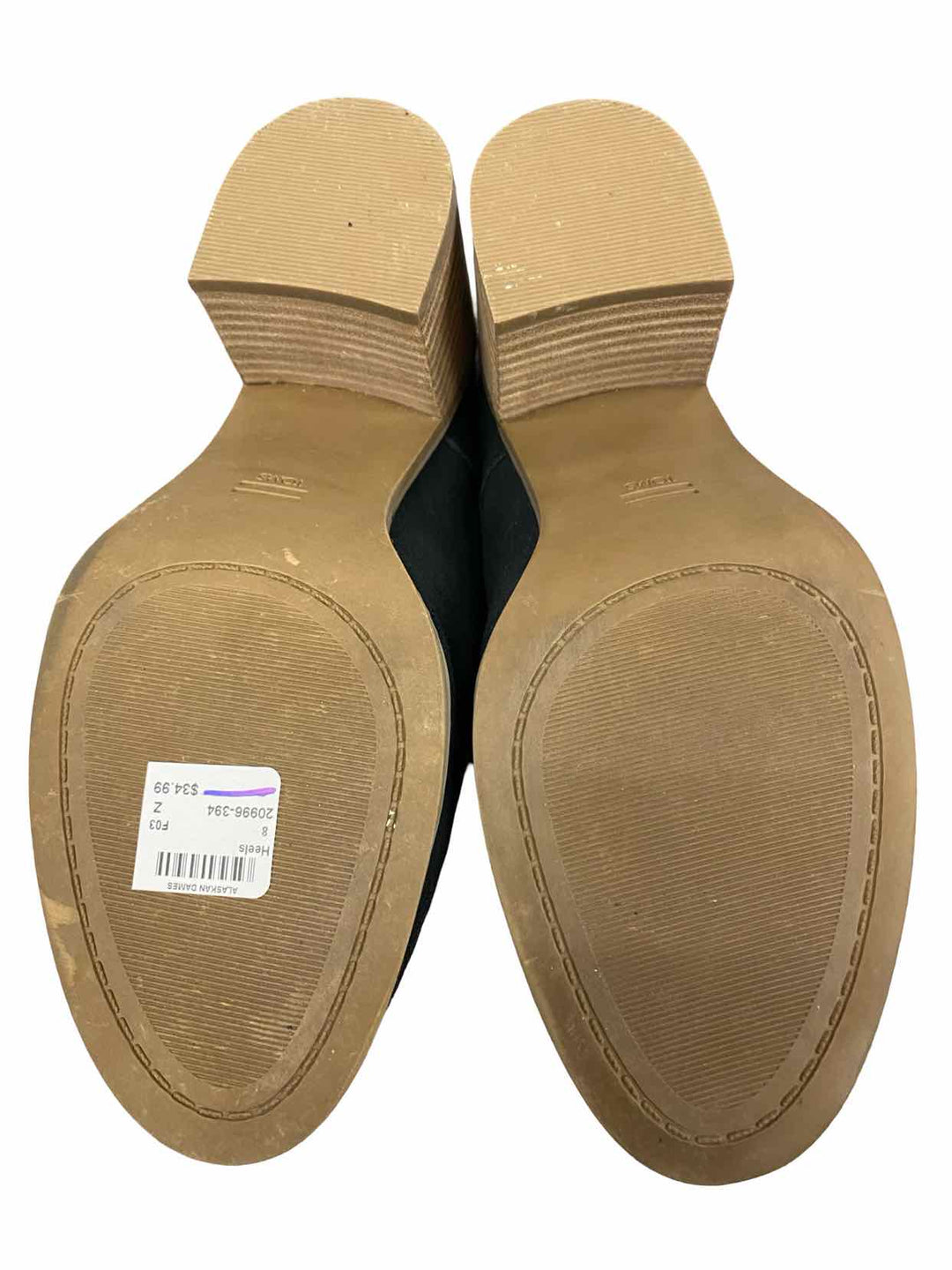 Toms Shoe Size 8 Black Suede Heels