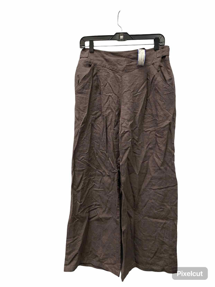 Wrap Size M/L Brown 100% Linen Pants