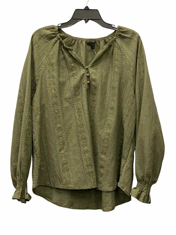 Frye Size L Green Long Sleeve Shirts