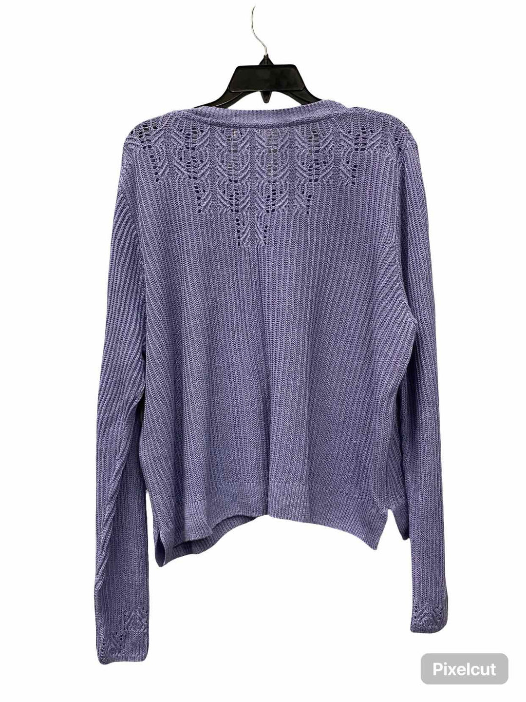 Sundance Size XXL Purple 100% Linen Sweater