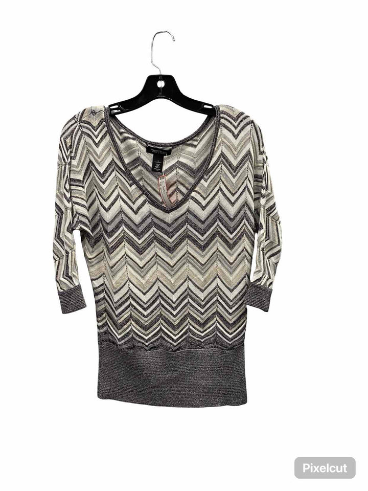 White House Black Market Size S White Grey Sweater