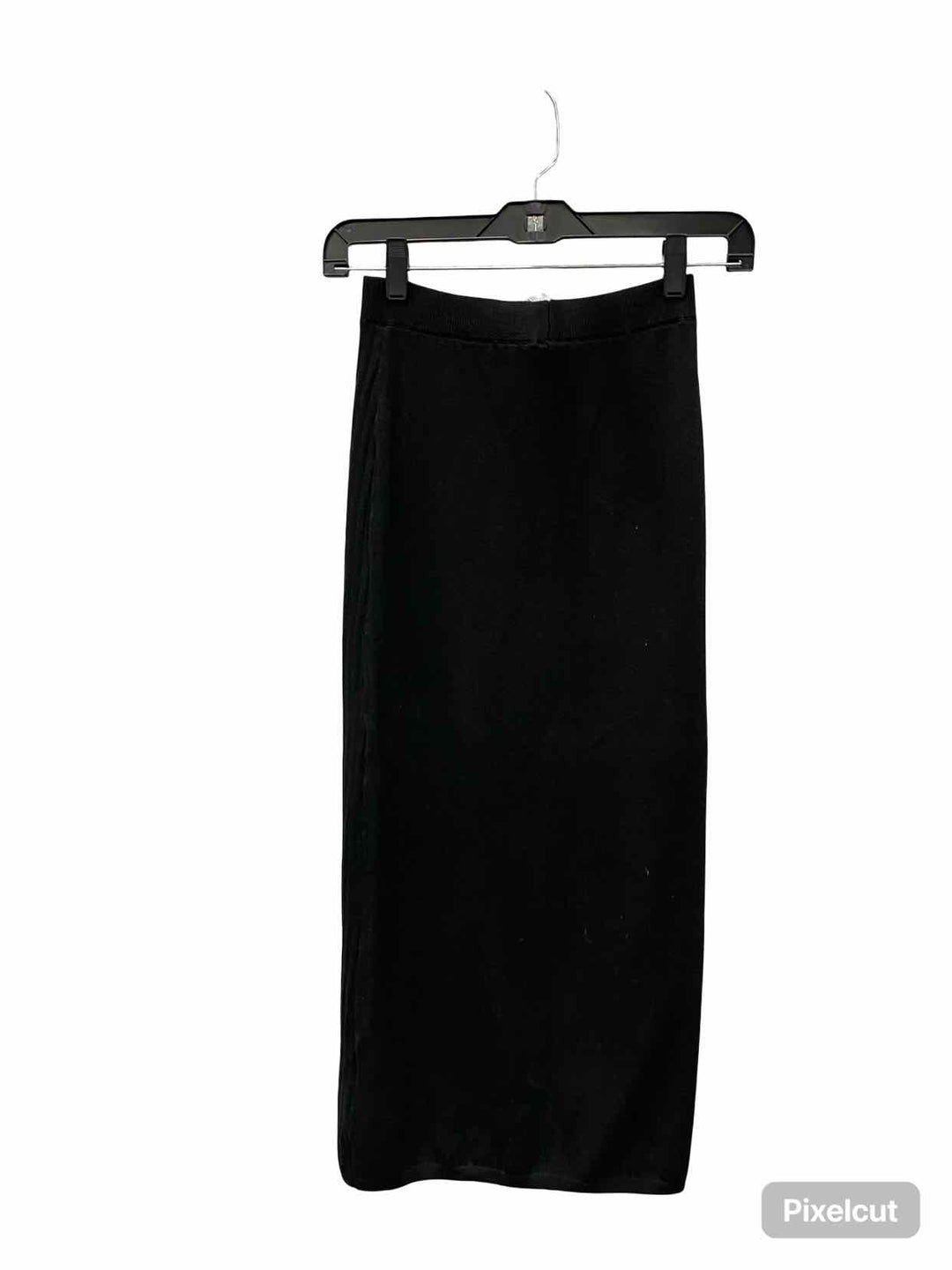 Free People Size XS Black Ribbed Skirt