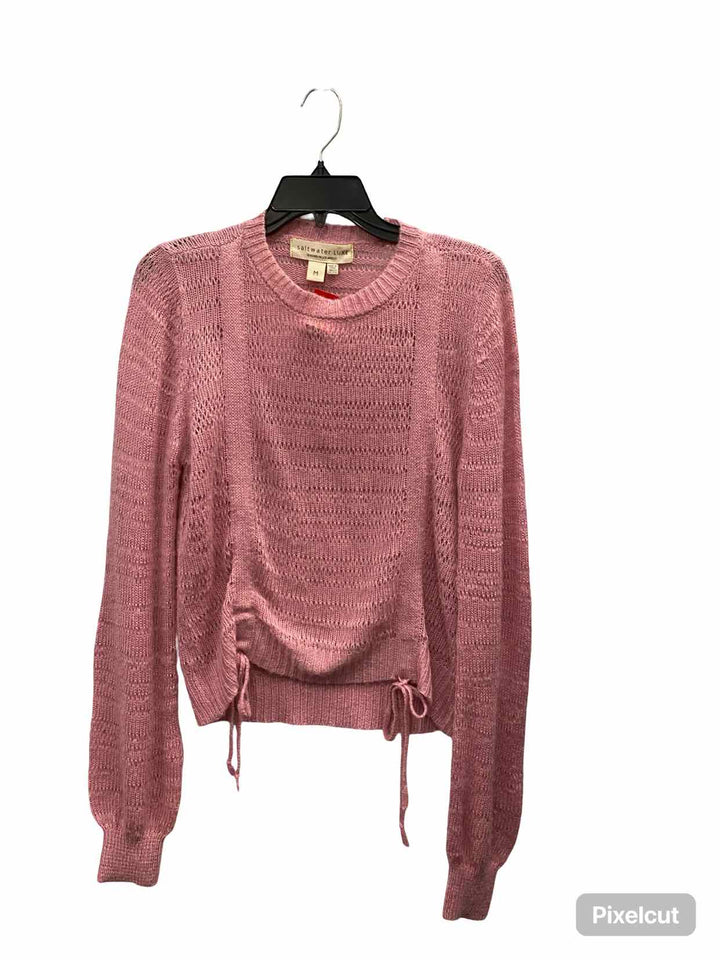 SALTWATER LUXE Size M Pink Sweater