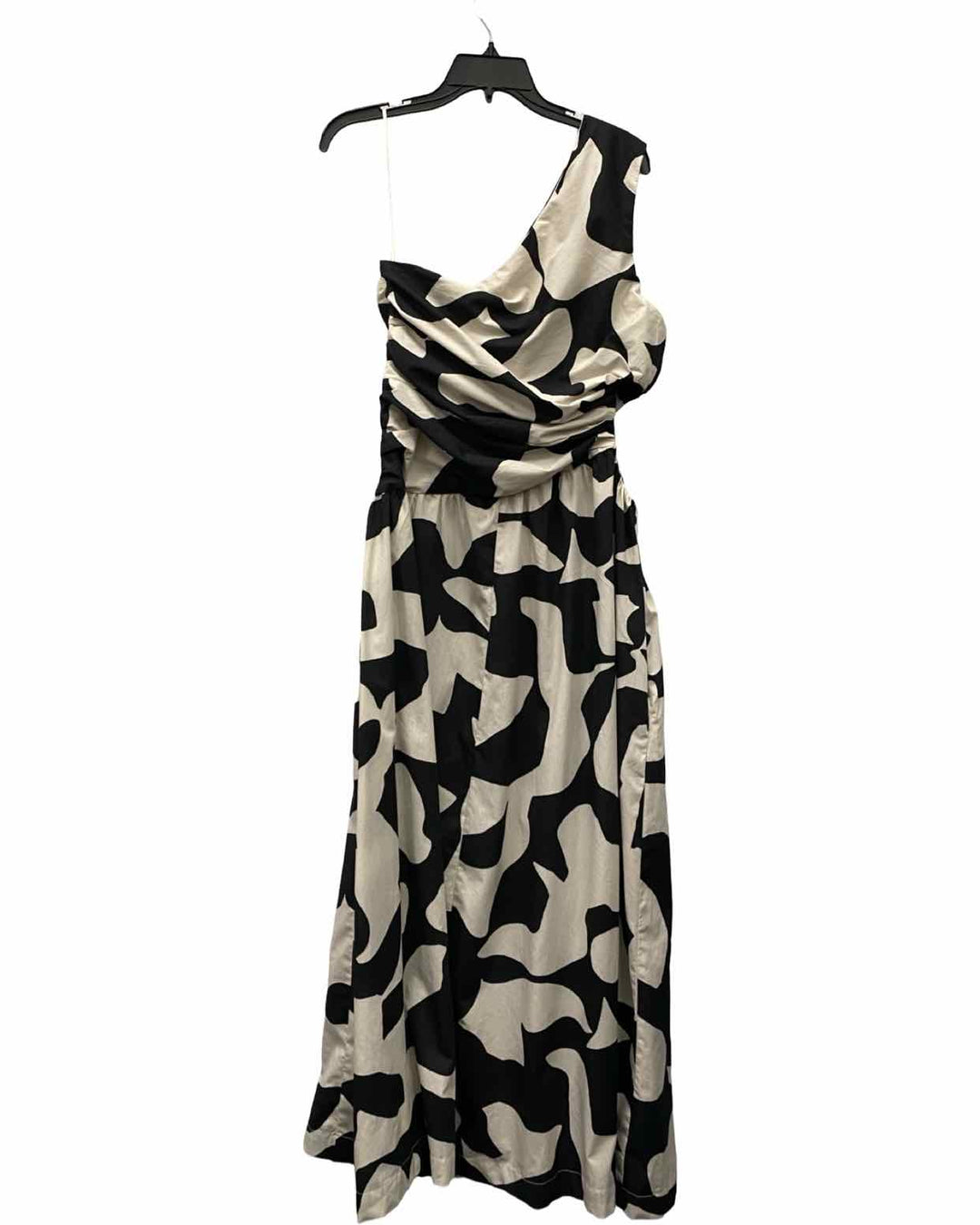 Abercrombie & Fitch Size L Black White Print Dress