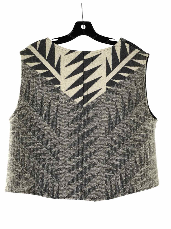 Teri Jo Summer Size OS Grey White Vest