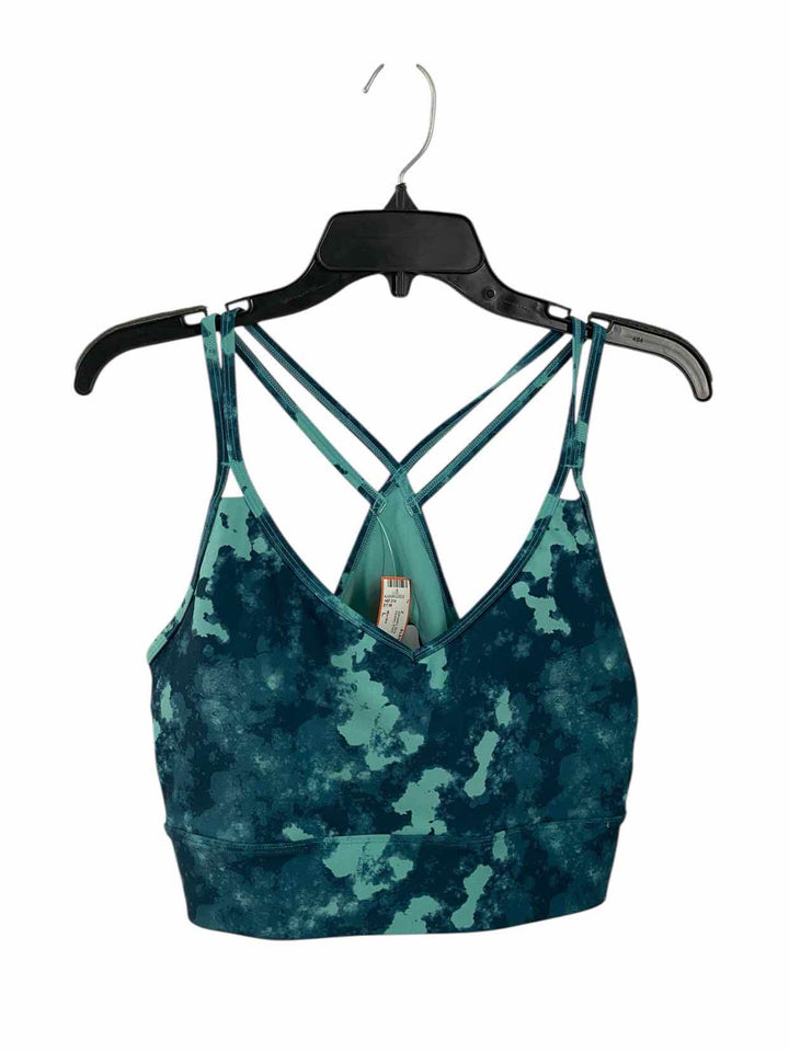Marika Size L Green Print Athletic Bra