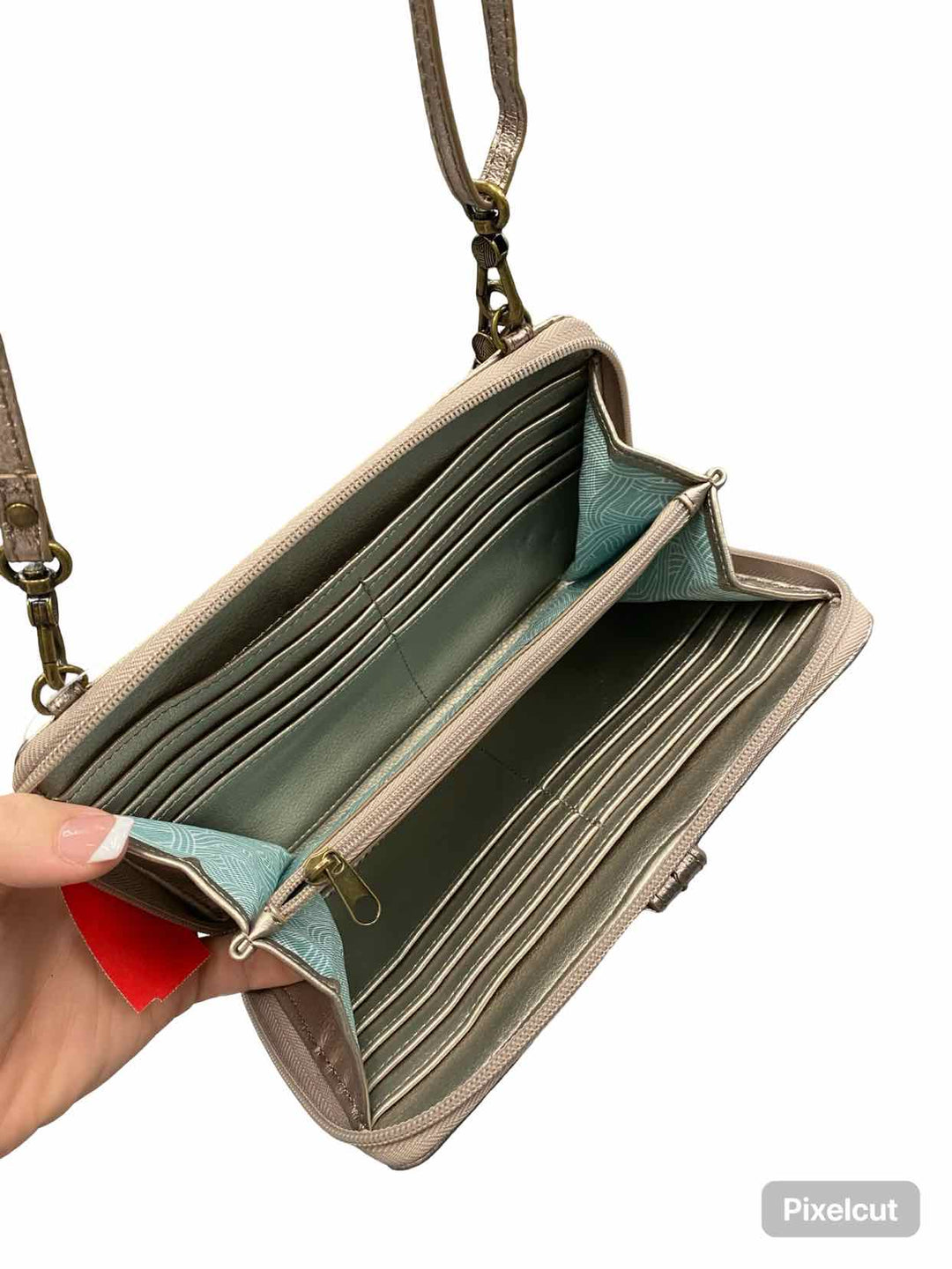 The Sak Silver Iris Smartphone Crossbody Purse