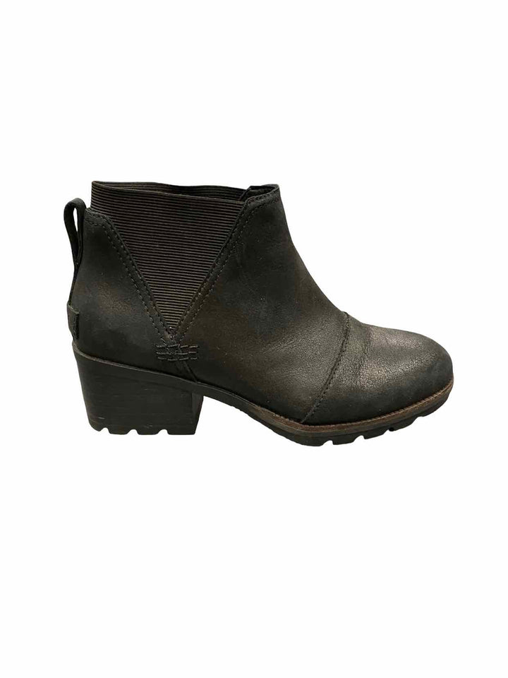 Sorel Shoe Size 6 Black Leather Cate Boots(Ankle)