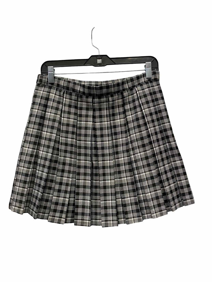 Cali 1850 Size S Black Plaid Skirt