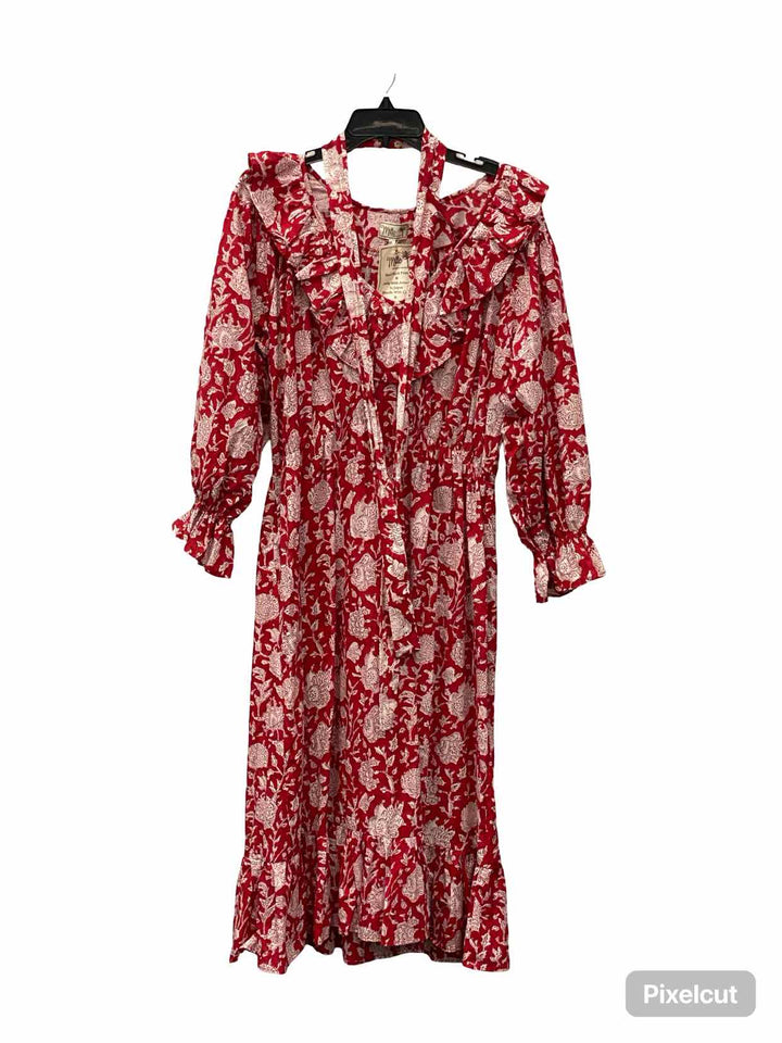 Mille Size XL Red White 100% cotton Dress