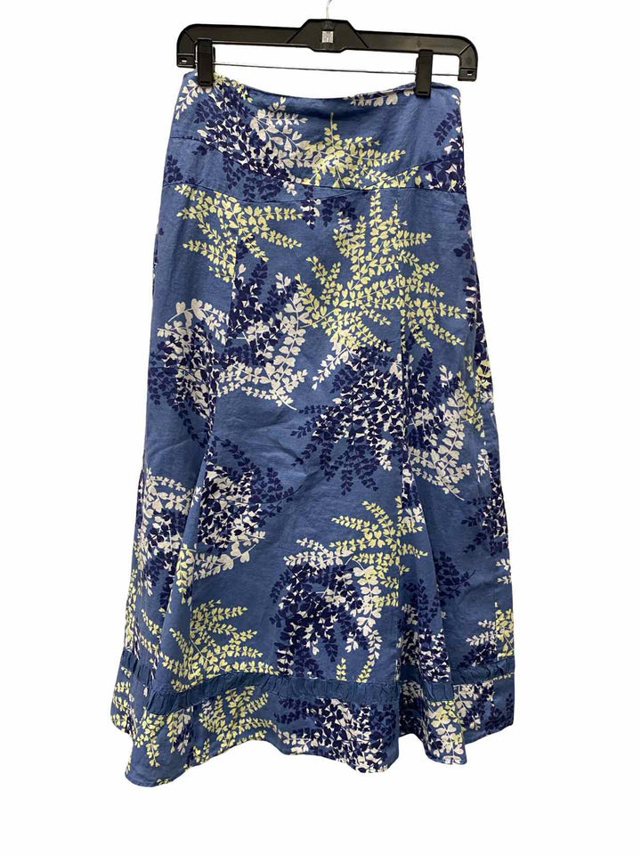 Monsoon Size 8 Blue Floral Skirt