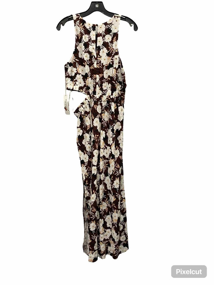 Mink Pink Size M Burgundy White Floral NWT Dress