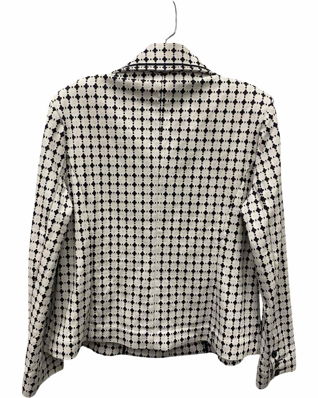 Cabi Size M White Black Print Jacket