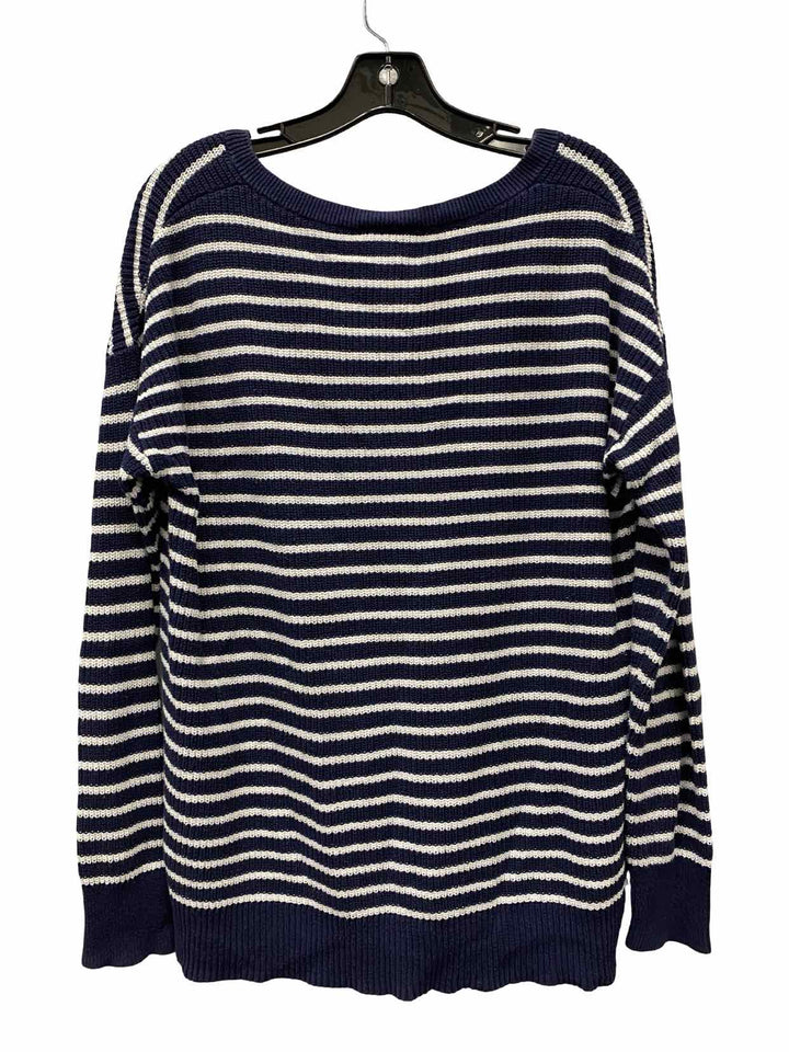 Gap Size M Navy White Striped Sweater