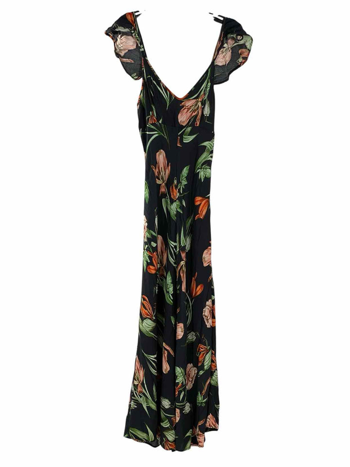 ASTR Size M Navy Green Floral Dress
