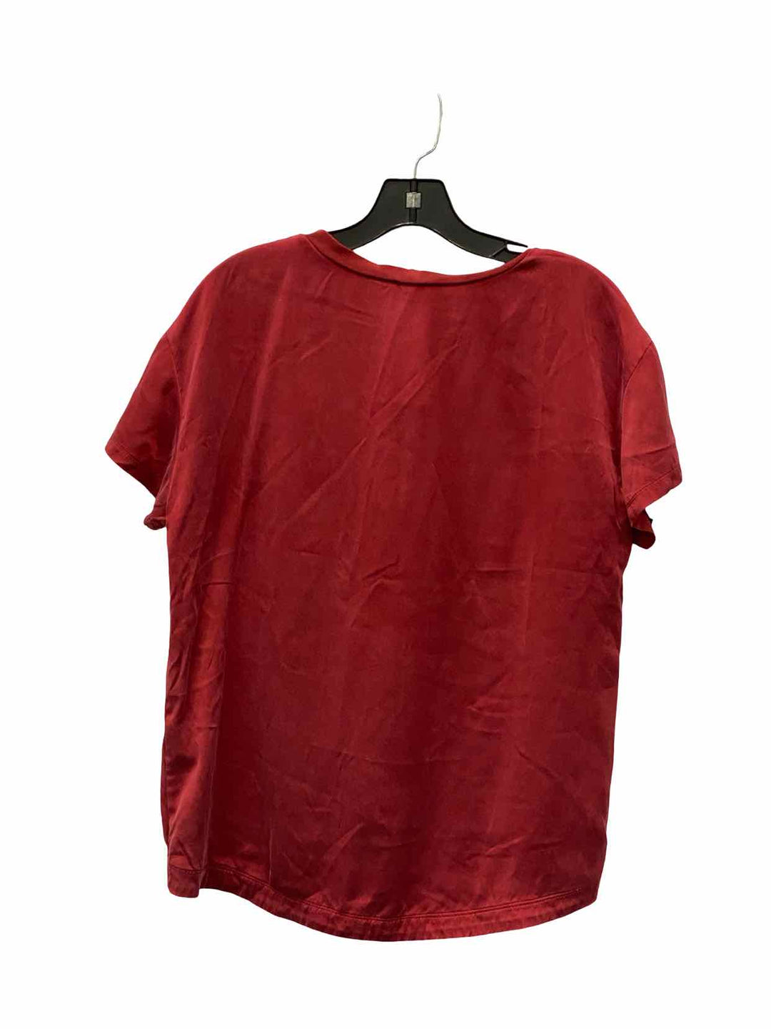 Quince Size S Red 100% silk Short Sleeve Shirts