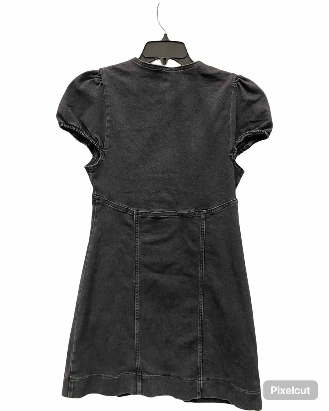 Free People Size 6 Black Denim Dress