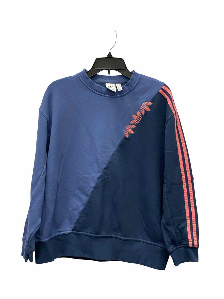 Adidas Size S Blue Pink Sweatshirt