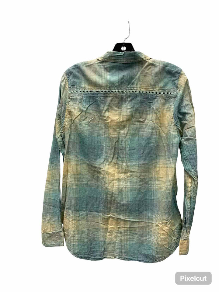 Toad & Co. Size M Blue Plaid Long Sleeve Shirts