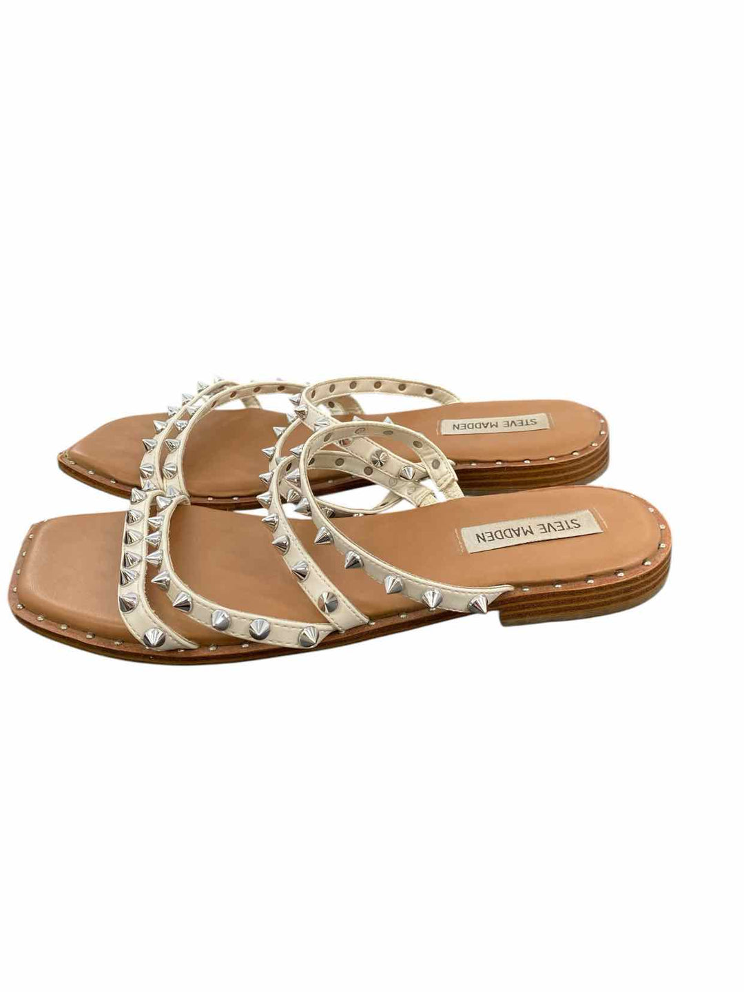 Steve Madden Shoe Size 9.5 Brown White Sandals
