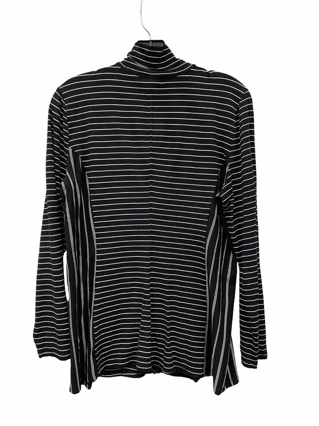Habitat Size S Black White Stripe Long Sleeve Shirts