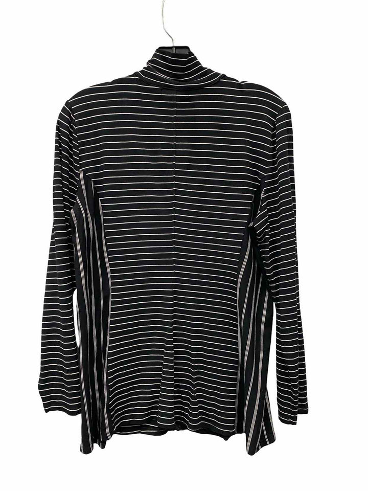 Habitat Size S Black White Stripe Long Sleeve Shirts