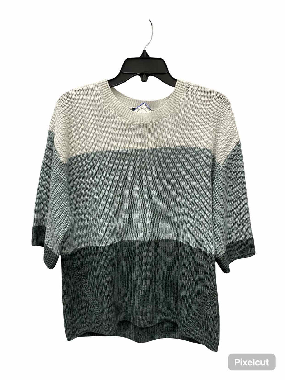Matty M Size S Blue White Long Sleeve Shirts