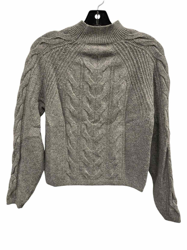 Banana Republic Size XS Gray Cable Knit 80% Wool Sweater