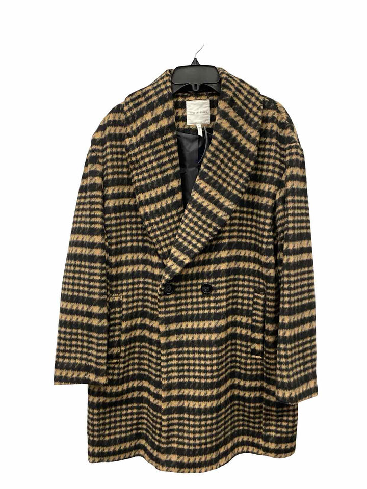 Avec Les Filles Size M Brown Black Print Coat(short)