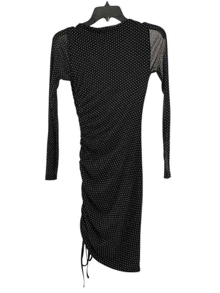 Lulus Size S Black White Polka Dot Dress