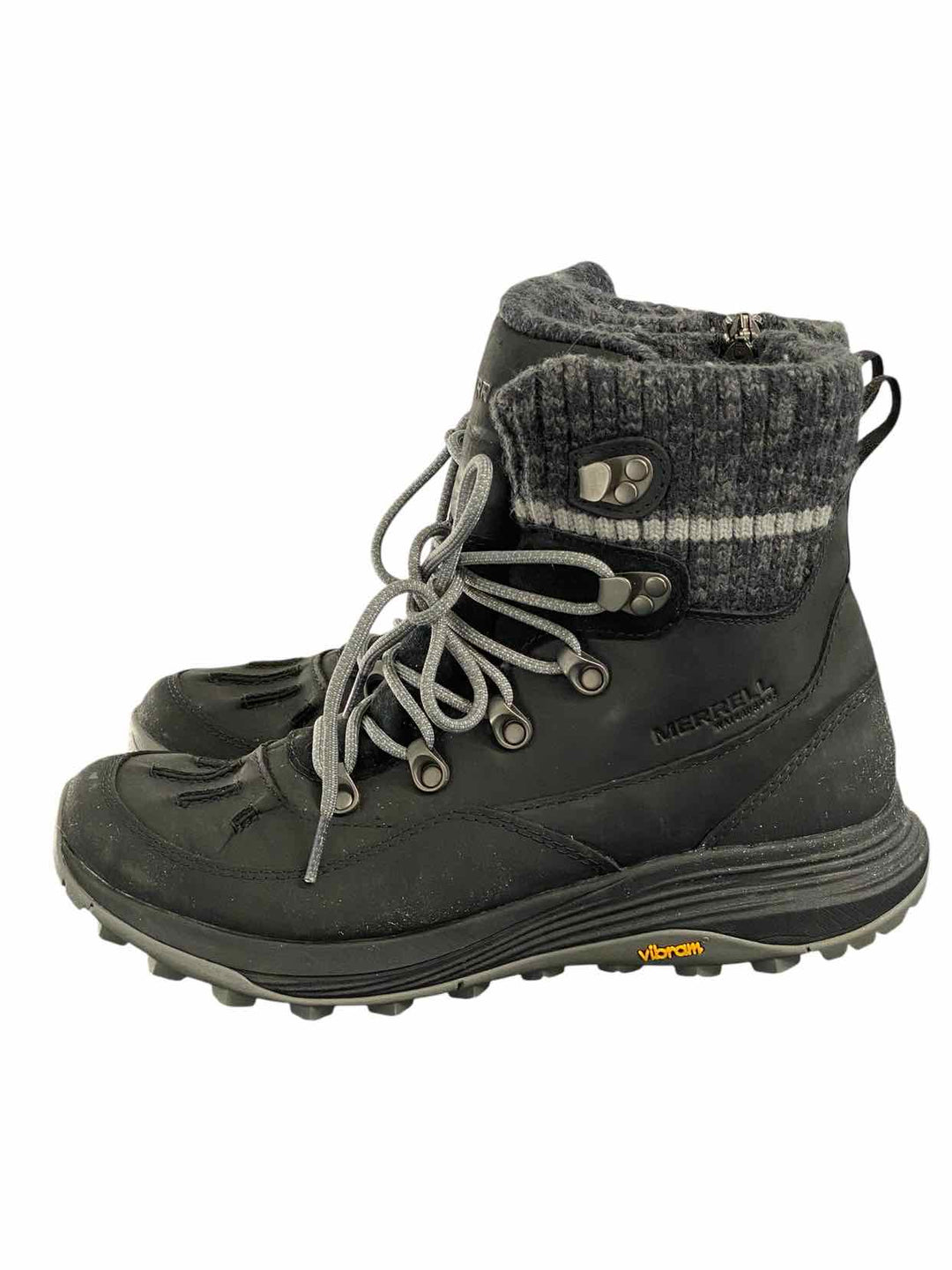 Merrell Shoe Size 10 Black Siren 4 Thermo Mid Zip Waterproof Boots(Ankle)