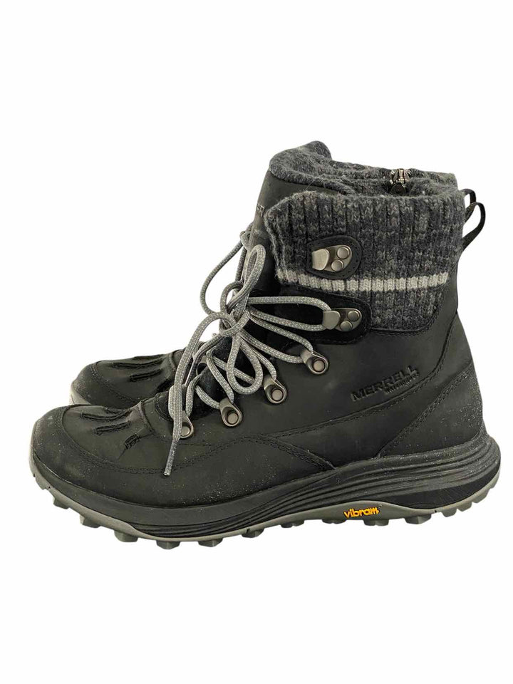 Merrell Shoe Size 10 Black Siren 4 Thermo Mid Zip Waterproof Boots(Ankle)