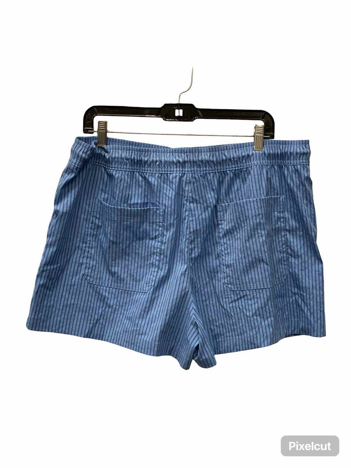 Athleta Size XL Blue Stripe Athletic Shorts