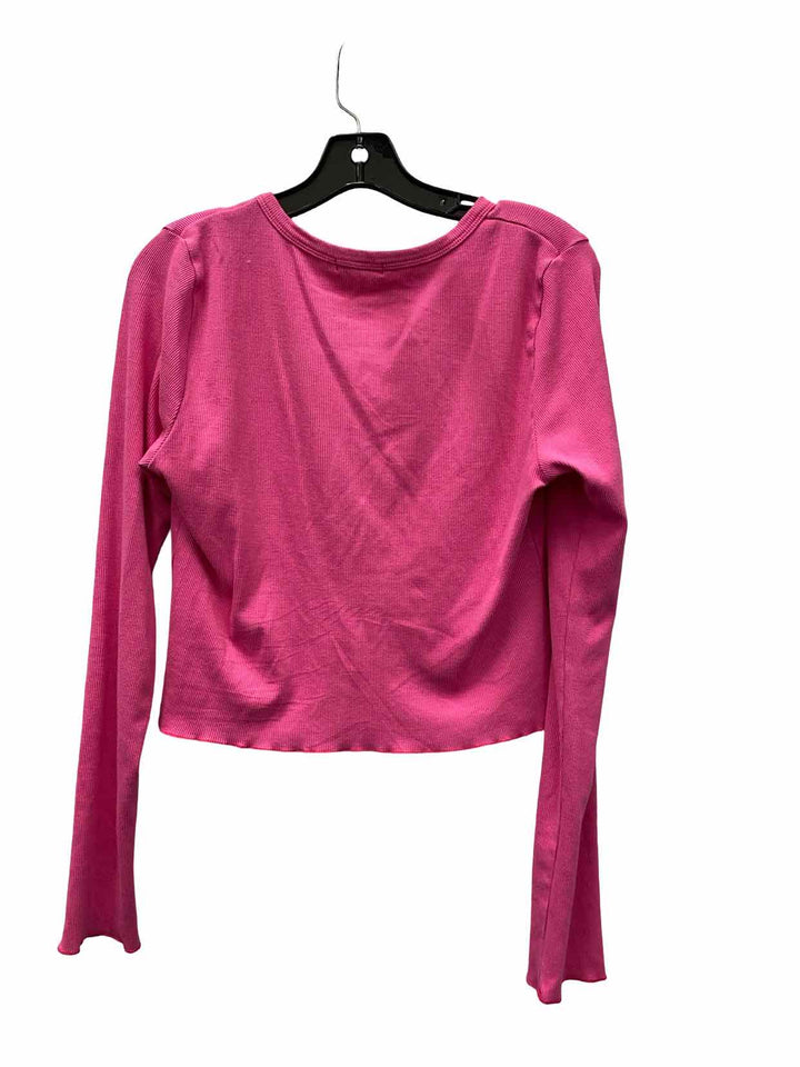 Good American Size 3(16-18) Pink Long Sleeve Shirts