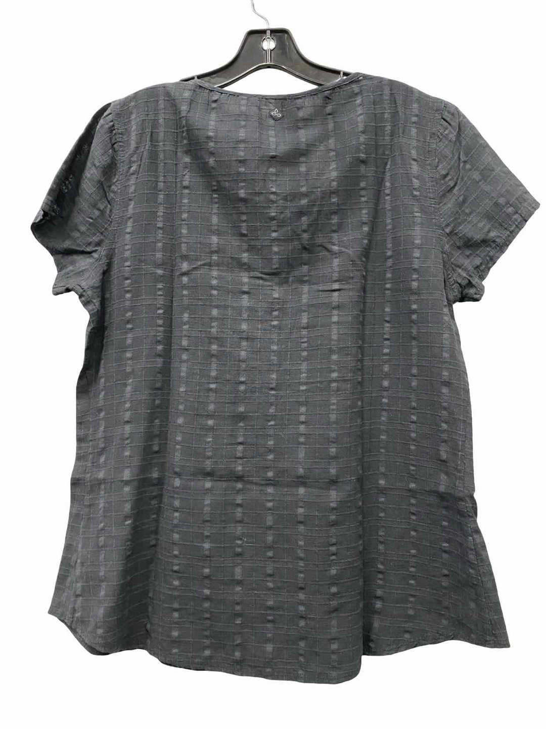 PrAna Size XL Black 100% cotton Short Sleeve Shirts