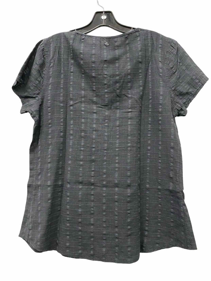 PrAna Size XL Black 100% cotton Short Sleeve Shirts