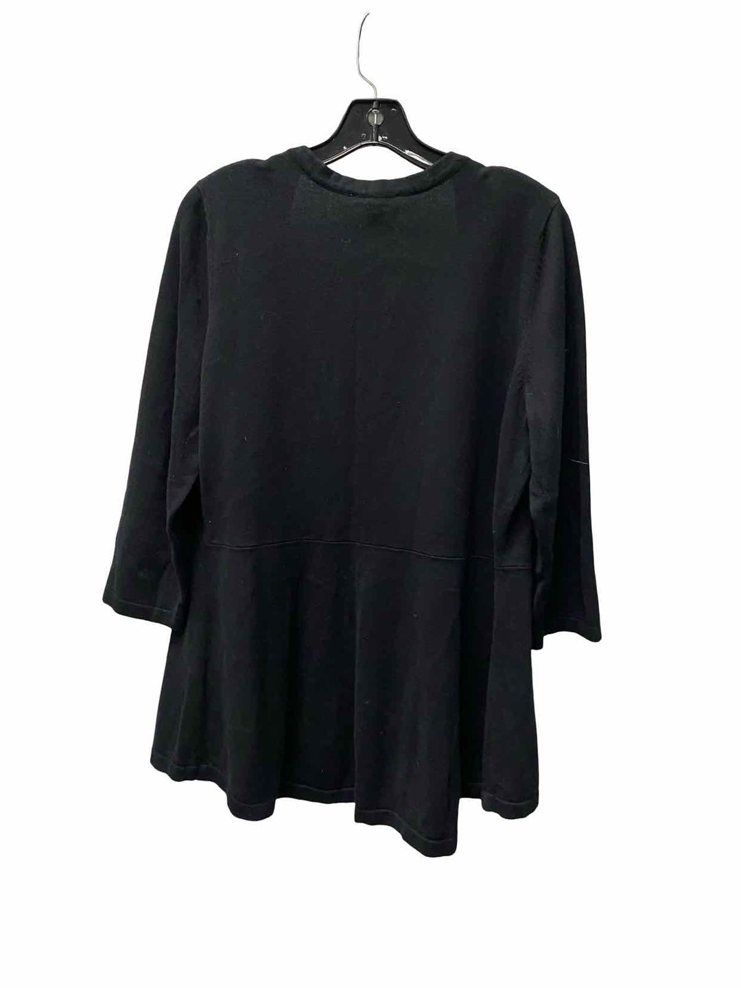 Isaac Mizrahi Live! Size M Black Long Sleeve Shirts