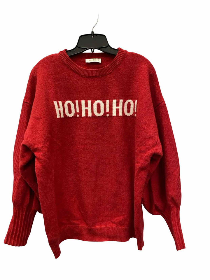 Melloday Size S Red Sweater