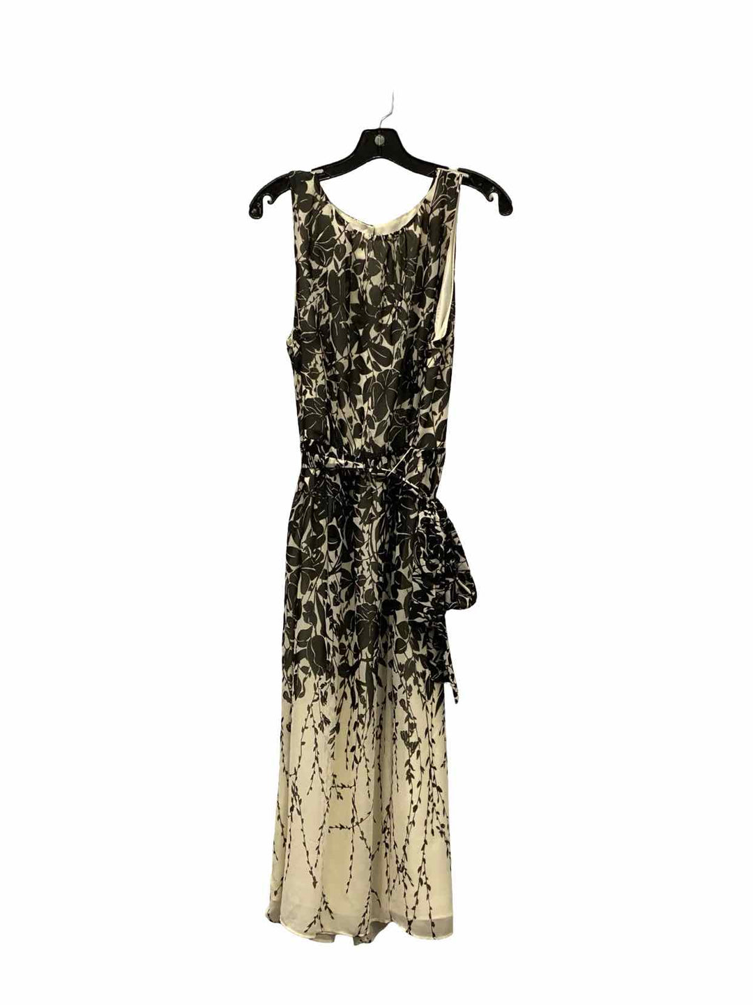 Talbots Size 16 Black White Floral Dress