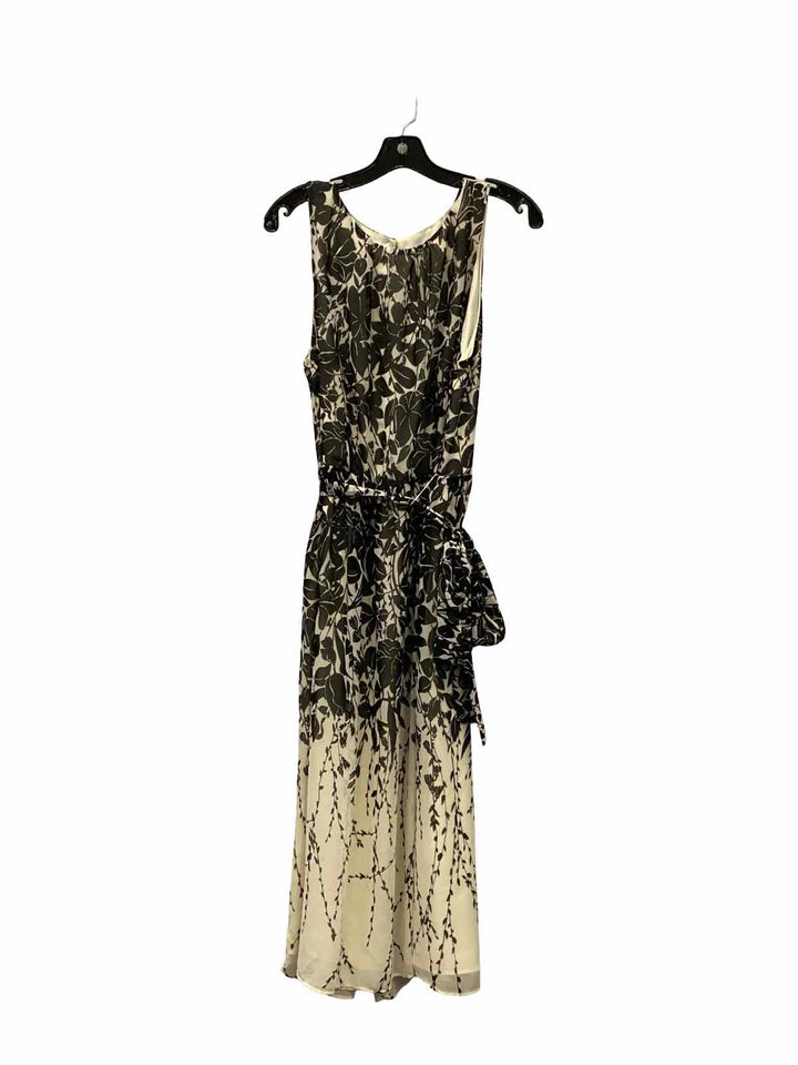 Talbots Size 16 Black White Floral Dress
