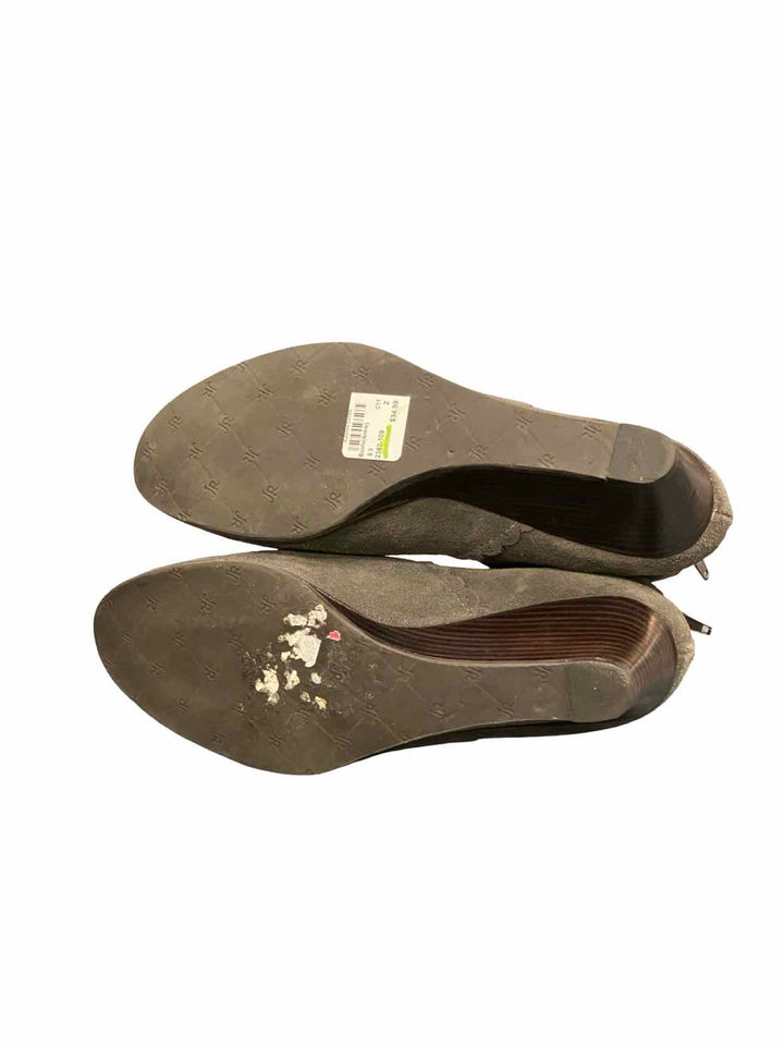 Jack Rogers Shoe Size 8.5 Grey Suede Wedge Boots(Ankle)