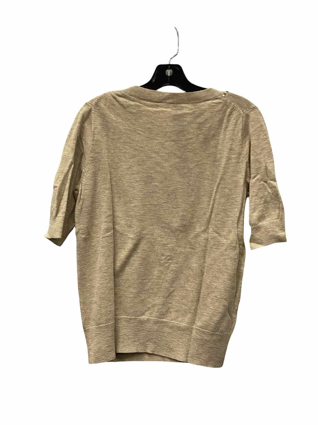 J Crew Size M Beige Jeweled Short Sleeve Shirts