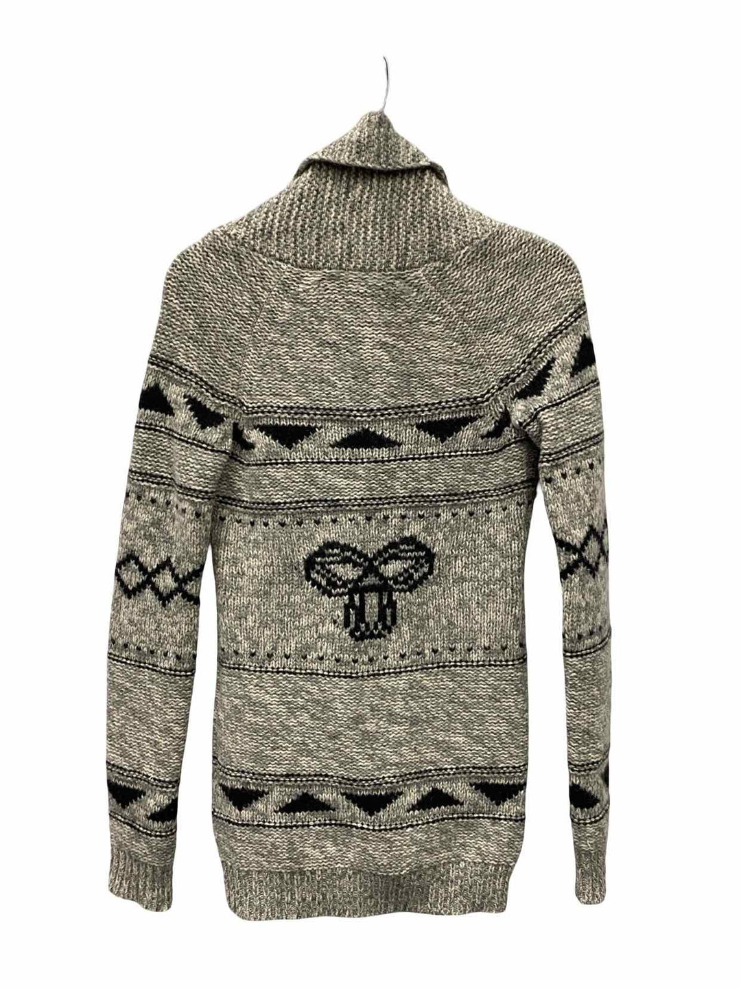 TNA Size XS Gray 100% Lambswool Sweater