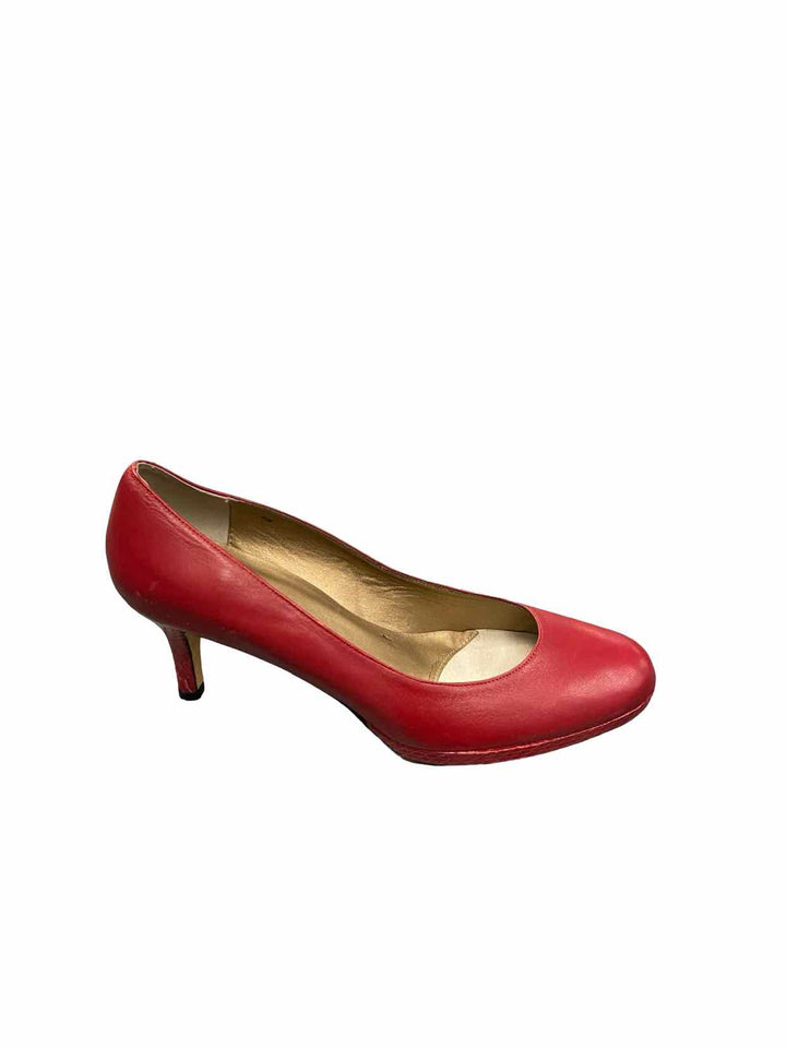 Vaneli Shoe Size 9 Red Leather Heels