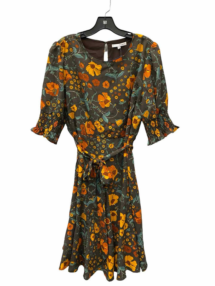 Baltic born Size XL Brown Yellow Floral Dress
