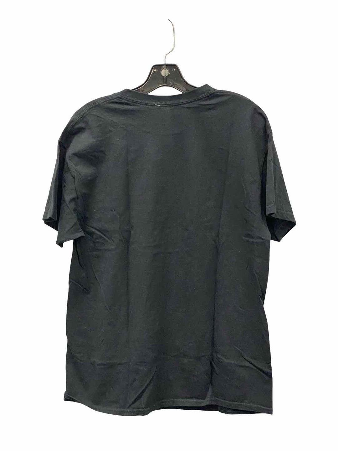 Dom Size L Black Print Cotton T-shirt