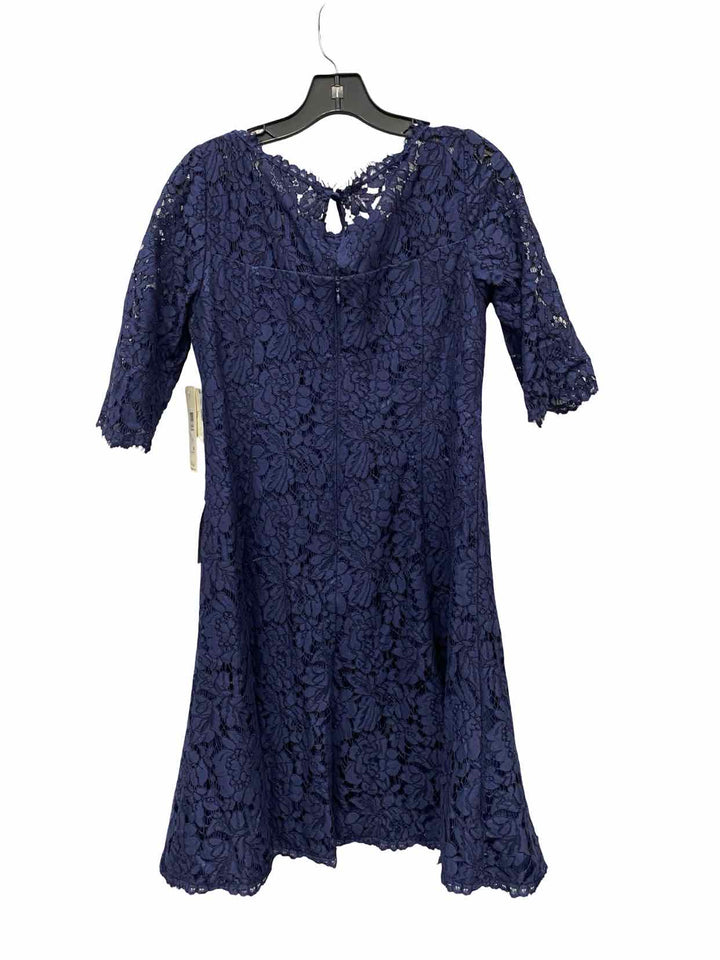Eliza J Size 10 Navy Lace Dress