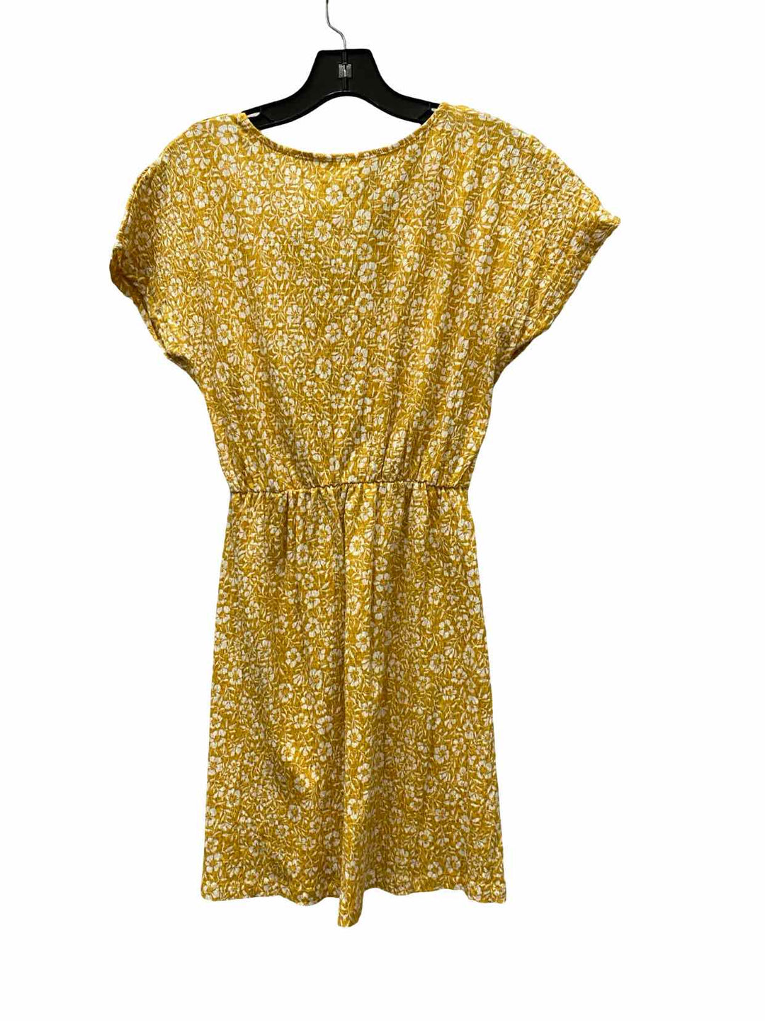 Roxy Size M Yellow White Floral Dress