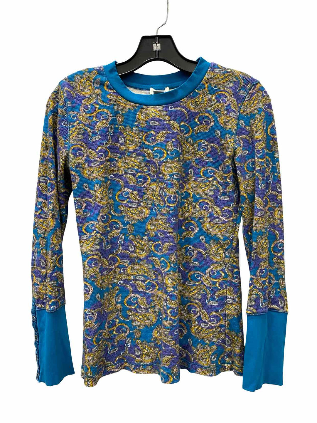 Sundance Size M Blue Print Long Sleeve Shirts